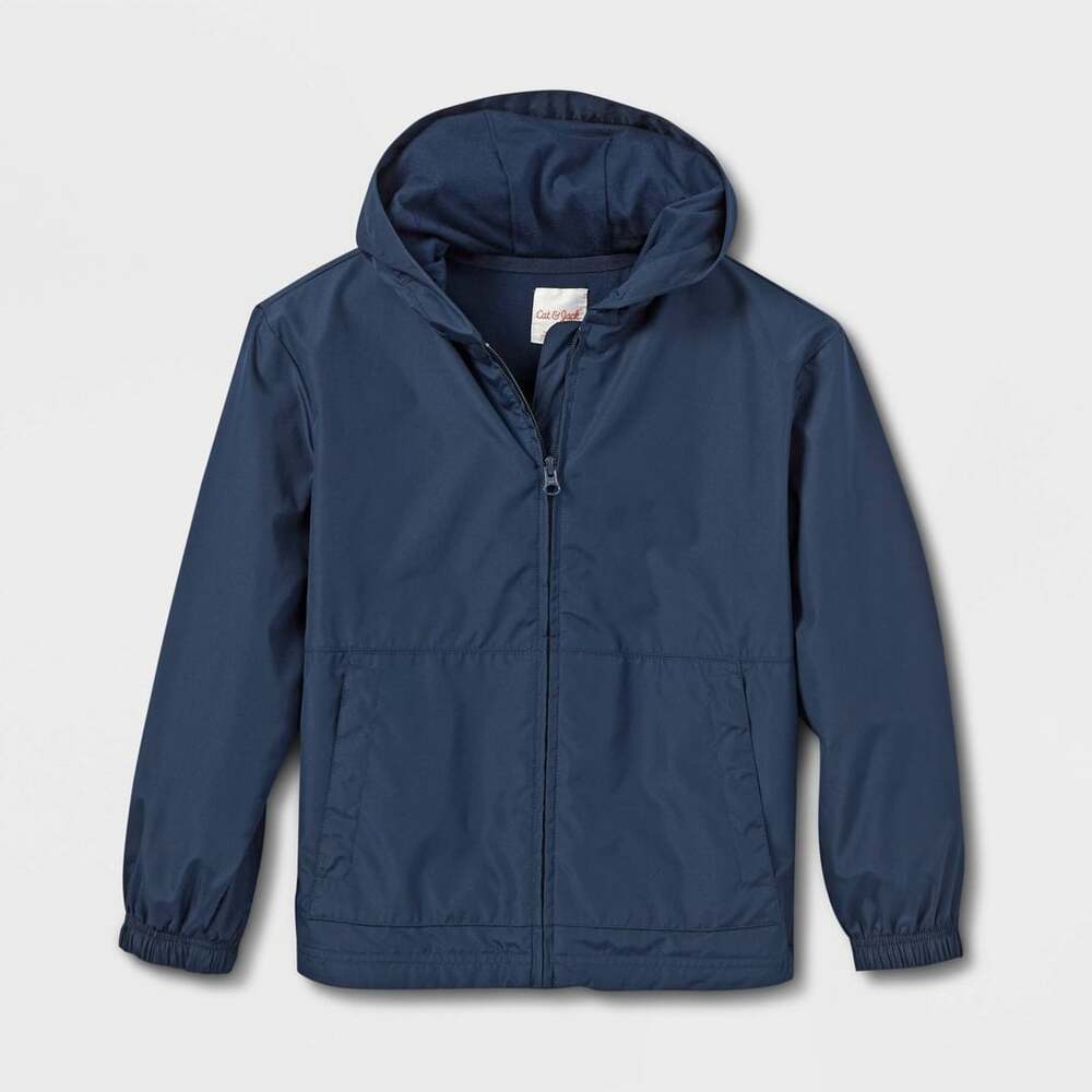 Cat & Jack Hooded Windbreaker Jacket Size XS Blue